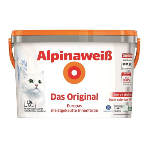 Stiga Dispersionsfarbe Alpinaweiß 10L Das Original