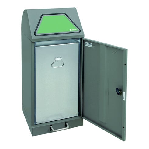 Stumpf Sortsystem Modul-Vario 75 graualu-struktur Innenbehälter, 75 Liter, Trethebel