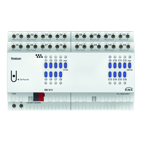 Theben Schaltaktor 16-fach RM 16 S KNX