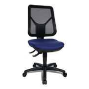 Topstar Bürodrehstuhl Sitzhöhe 430-510mm blau mit Lendenwirbelstütze ohne Armlehnen
