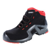 UVEX Chaussures hautes noires/rouges uvex 1 x-tended support, S3, Pointure EU: 39