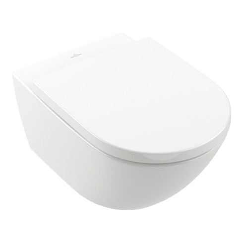 V&B Wand-WC, Tiefspüler TwFl Subway 3.0 37x56cm, spülrandlos, weiß C-plus