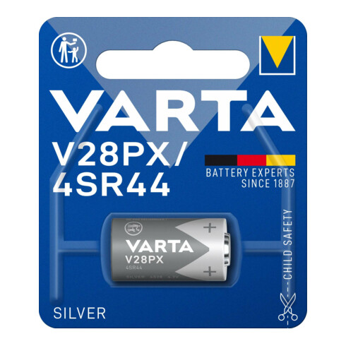 Varta Batterie Electronics 6,2 V/145 mAh/Argent V 28 PX Bli.1