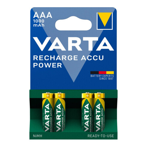 Varta Varta Recharge Accu Power AAA 1,2V/1000mAh/NiMH 5703 Blister 4