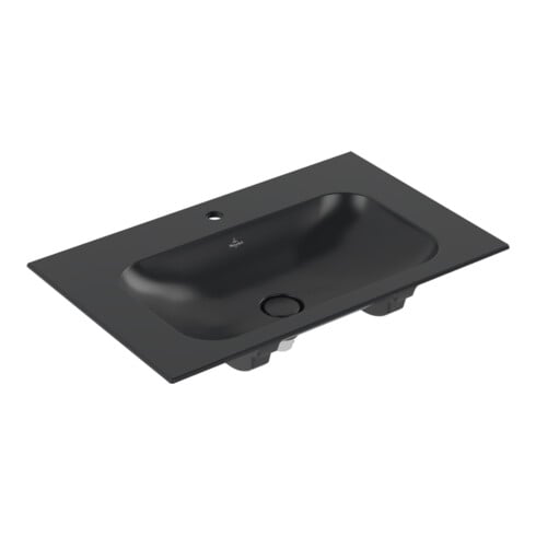 Villeroy & Boch Möbelwaschtisch Finion 80 x 50 cm pure black C+