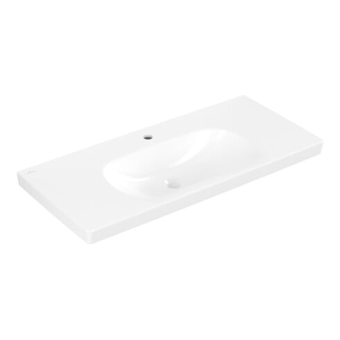 Villeroy & Boch Waschtisch Skyla 100 x 46cm weiß alp C+ 3-L-Arm
