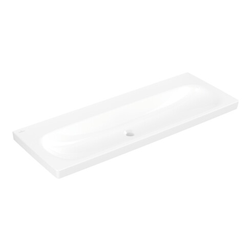 Villeroy & Boch Waschtisch Skyla 120 x 46 Weiß Alpin ohne Hahnlöcher ohne Überlauf
