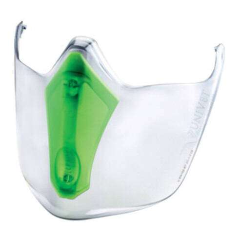 Visier 6x3 PC Halterung: rauch/grün,Visier: getönt EN 166b