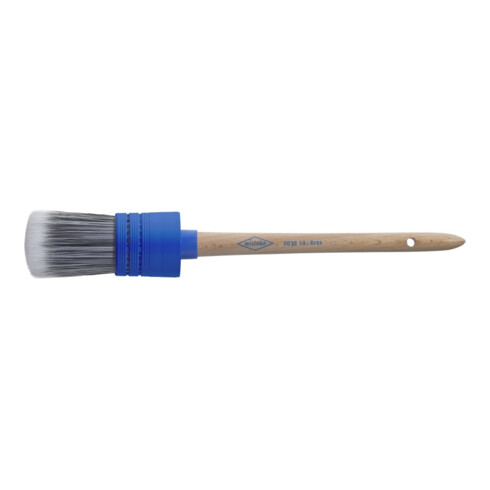 Wistoba Lackier-Ringpinsel KREX blaue Kunststoff-Fassung 2-fach Vorband blauer Deckel Gr. 10, Ø 40 mm