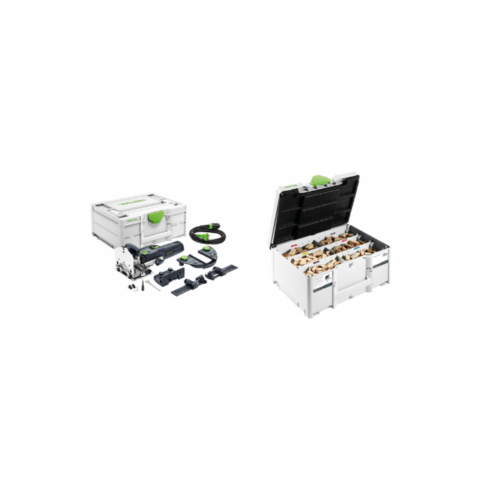 Set Festool DF 500 Q-Set + Domino Dübel Buche Sortiment DS 4/5/6/8/10 1060 BU