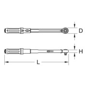 KS Tools 1/2" ERGOTORQUEbasic Clé dynamométrique-4