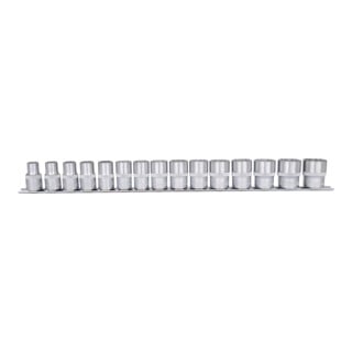 1/2" Jeu de douilles 12 pans, 15 pcs., 10-24mm