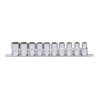 1/2" Jeu de douilles 6 pans, 10 pcs. 10-19 mm