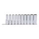 1/2" Jeu de douilles 6 pans, longues, 10 pcs. 10-19 mm-1