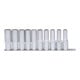 1/2" Jeu de douilles 6 pans, longues, 10 pcs. 10-19 mm-3