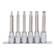1/2" Jeu de douilles tournevis 6 pans intérieur CHROMEplus, longues, 6 pcs. 5-12 mm-3