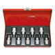 1/2" Jeu de douilles tournevis TX percé, 9 pcs., TB20-TB60-1