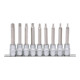 1/2" Jeu de douilles tournevis TX percé, longues, 9 pcs., TB20-TB60-1