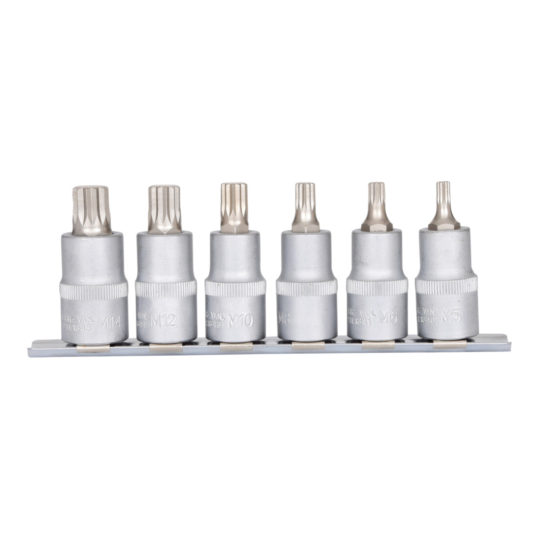 1/2" Jeu de douilles tournevis, XZN, 6 pcs., M5-M14