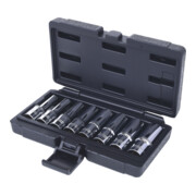 1/2" Jeu de douilles TX E CHROMEplus, longues, 8 pcs.