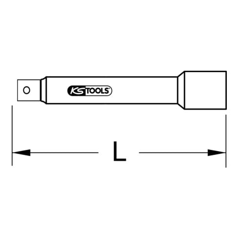 KS Tools 1/2"' CHROMEplus extension