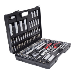 1/4"+1/2" Coffret de douilles, 96 pcs