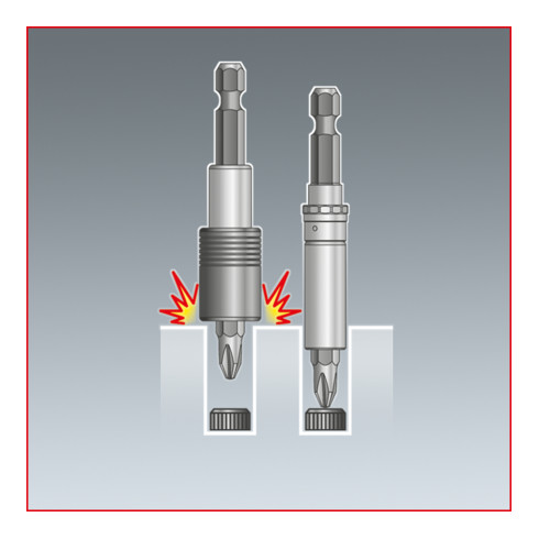 1/4"+3/8"+1/2"+3/4" Jeu d'augmentateurs réducteurs CHROMEplus, 7 pcs.