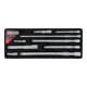 1/4"+3/8"+1/2" Jeu de rallonges, 9 pcs.