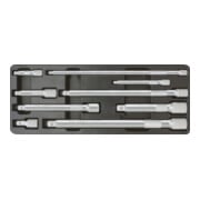 1/4"+3/8"+1/2" Jeu de rallonges, 9 pcs.-4