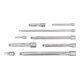 1/4"+3/8"+1/2" Jeu de rallonges, 9 pcs.