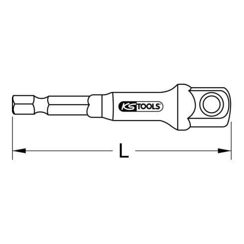 Adaptateur porte-douilles KS Tools 1/4"