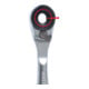 1/4" Cliquet réversible pour embouts avec adaptateur pour douilles 1/4"