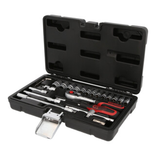 1/4" Coffret de douilles, 25 pcs.