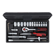 1/4" Coffret de douilles, 25 pcs.-3