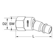 1/4" Coupleur articulé, 46mm-4