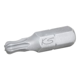 1/4" Embout de vissage TX avec tête arrondie, 25mm, T25, pack de 5
