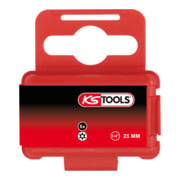 1/4" Embout de vissage TX percé, 25mm, TB25, pack de 5-1