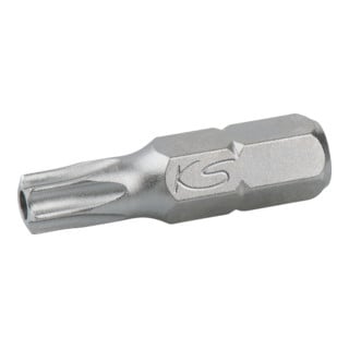 1/4" Embout de vissage TX percé, 25mm, TB6