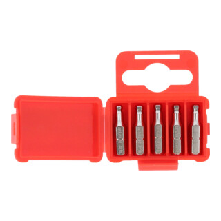 1/4" Embouts de vissage 6 pans avec tête arrondie, 25mm, 5/32", pack de 5