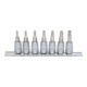 1/4" Jeu de douilles tournevis, TX percé, 7pcs., TB10-TB40-3