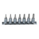 1/4" Jeu de douilles tournevis TX percé CHROMEplus, 7 pcs. TB10-TB40-1