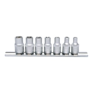 1/4" Jeu de douilles TX E, 7 pcs., E4-E11