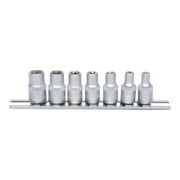 1/4" Jeu de douilles TX E, 7 pcs., E4-E11-1