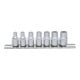1/4" Jeu de douilles TX E, 7 pcs., E4-E11