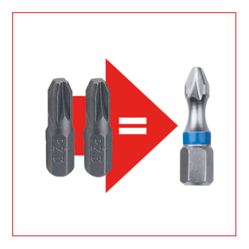 1/4" Jeu d'embouts de vissage TORSIONpower, 32 pcs.