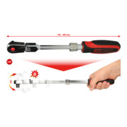1/4" SlimPOWERCliquet réversible d'articulation de télescope, 72 crans-2