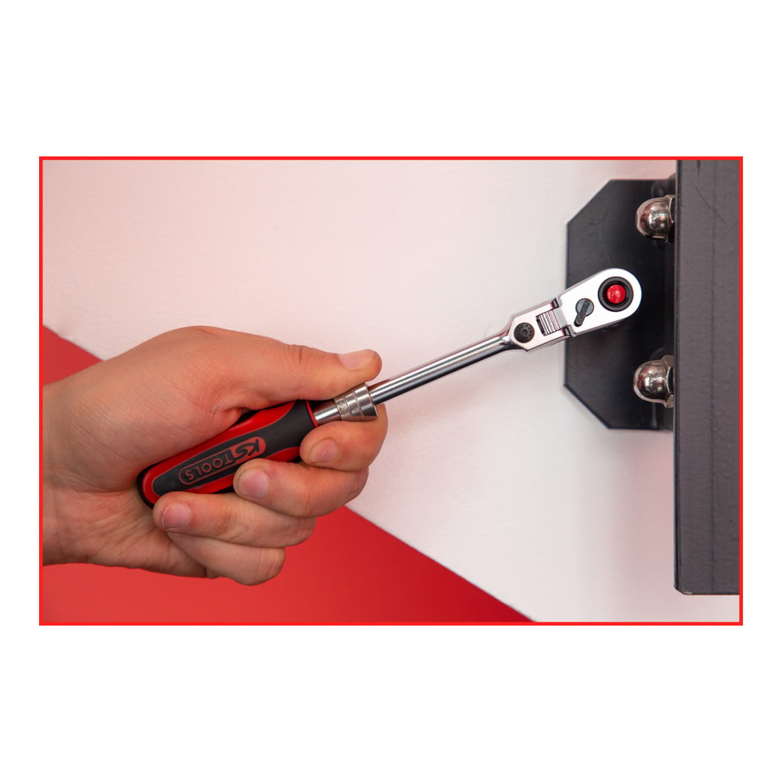 1/4" SlimPOWERCliquet réversible d'articulation de télescope, 72 crans
