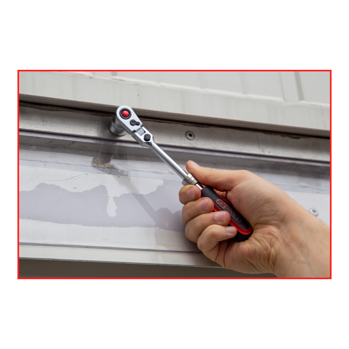 1/4" SlimPOWERCliquet réversible d'articulation de télescope, 72 crans