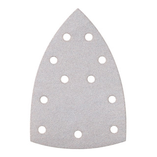 Feuilles abrasives adhésives Metabo 100x150 mm, série ''professional'', pour peinture, vernis, spatule, deux pièces, perforées, ponçage multiple