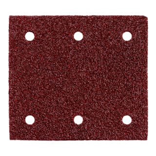 Feuilles abrasives adhésives Metabo 115x103 mm, série ''professional'', pour bois et métal, pour ponceuses